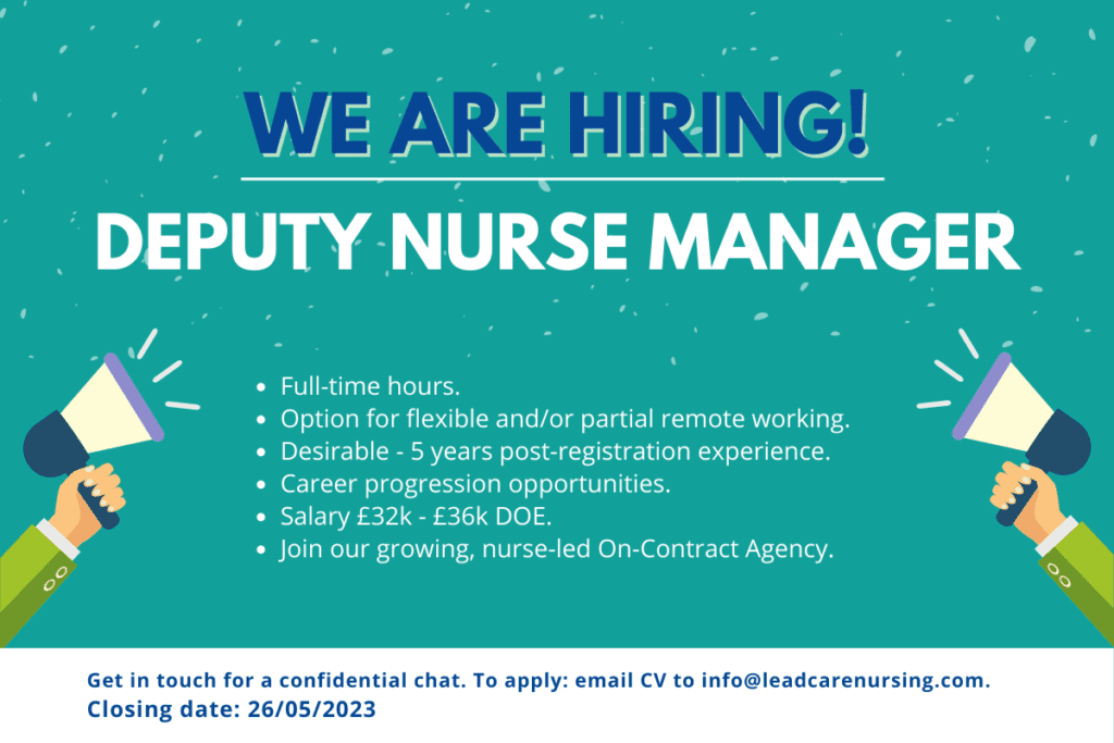 We Are Hiring! Deputy Nurse Manager - Derry_Londonderry