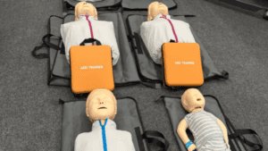Leadcare Recruitment’s in-house training instructor delivering Basic Life Support (BLS) Training to nurses and healthcare assistants in Northern Ireland.
