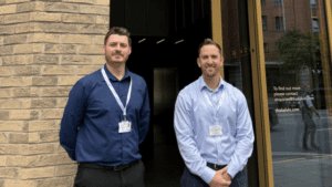 Paul Strachan and Stephen Ferguson, Founders and Directors of Leadcare Recruitment in Northern Ireland.